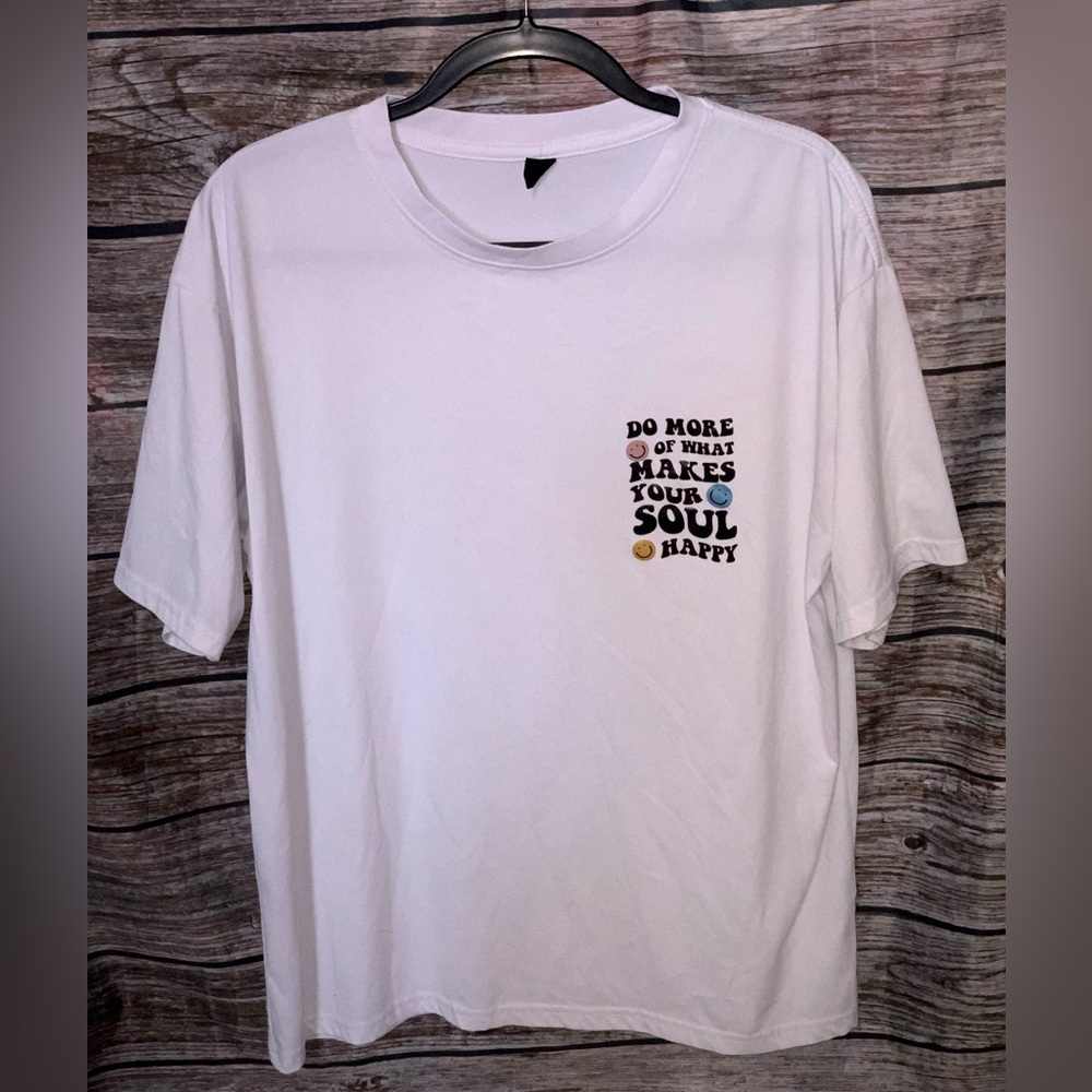 SHEIN White Short Sleeve Tee Casual Essential